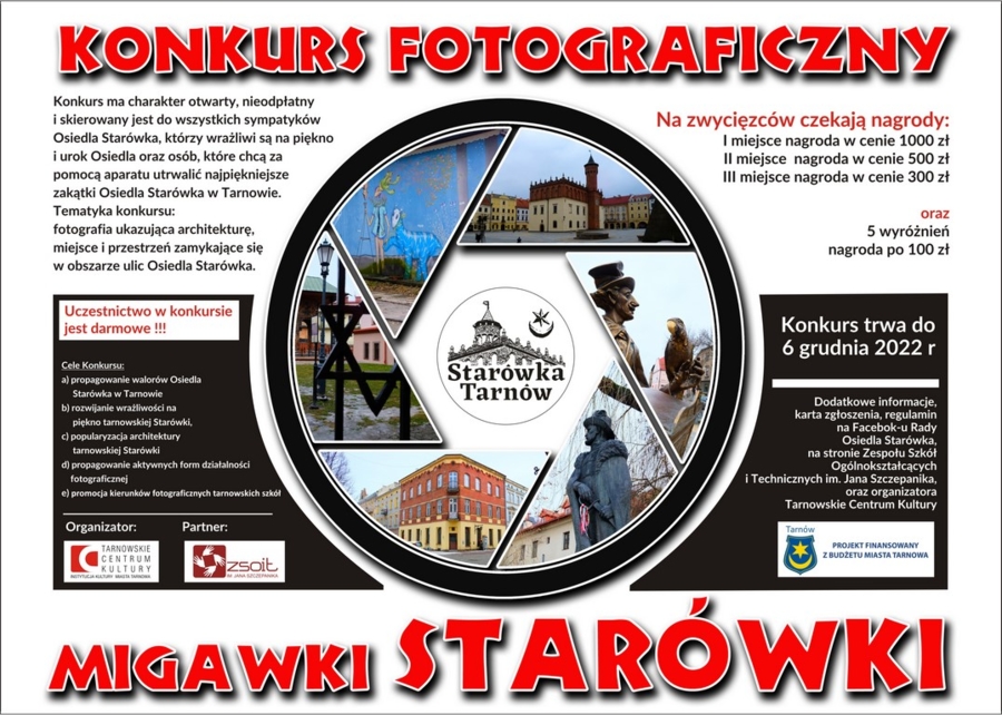 Plakat konkursu "Migawki Starówki"